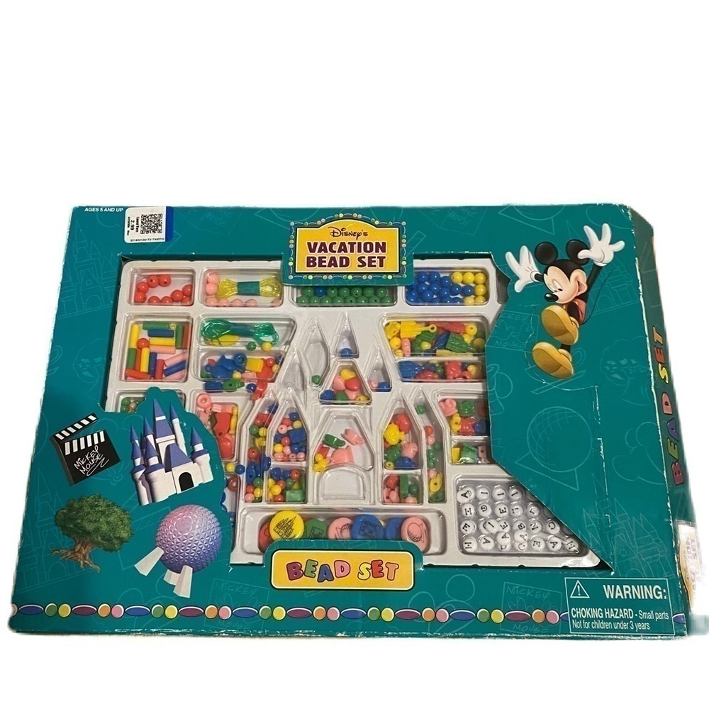 Vintage Disney Vacation Bead Set NEW Parks Land World Souvenir Castle Epcot Ball